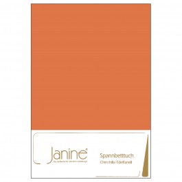 Spannbetttuch Janine Chinchilla-Edelflanell 7000 orange