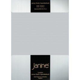 Spannbetttuch Janine Elastic Jersey 5002 silber